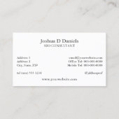 Zwart en goud SEO Consultant Visitekaartje (Achterkant)