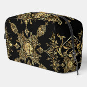 Zwart en goud sierlijk toilettasje (Rechterhoek)