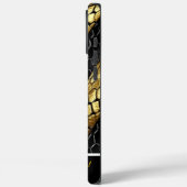 Zwart en goud snake skin design Case-Mate iPhone case (Achterkant / Links)
