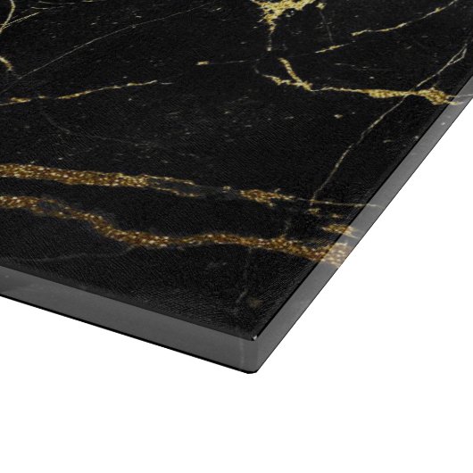 Zwart en goud snijplank (Hoek)