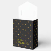 Zwart en Goud Snoep Party Favor Box Bedankdoosjes (Geopend)