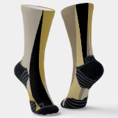 Zwart en goud sokken (Gebogen)