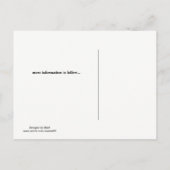 Zwart en goud sparen de Datum Aankondigingskaart (Achterkant)