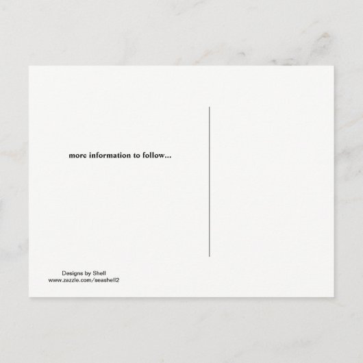 Zwart en goud sparen de Datum Aankondigingskaart (Achterkant)