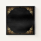  zwart en goud stamboom genealogie notitieboek (Achterkant)
