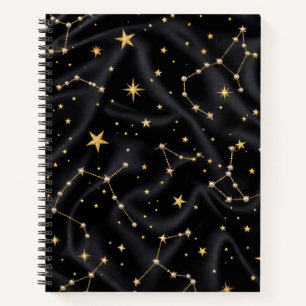 Zwart en goud sterrenbeeld notitieboek