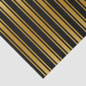 Zwart En Goud Streep  Tissuepapier (Detail)