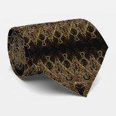 Zwart en Goud Stropdas - Kies uw kleuren (Opgerold)
