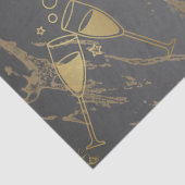 zwart en goud tissuepapier (Detail)