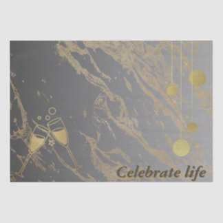 zwart en goud tissuepapier