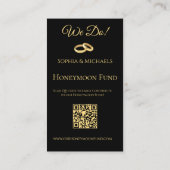 Zwart en Goud-Trouwringen-Registry Visitekaartje (Achterkant)