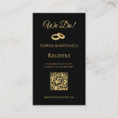 Zwart en Goud-Trouwringen-Registry Visitekaartje (Voorkant)