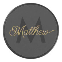 Zwart en Goud Typografie Toevoegen Naam & Monogram