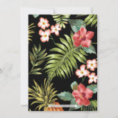 Zwart en goud | Uitnodiging voor zomerweddenschapp (Achterkant)