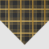 Zwart En Goud Vierkant Tissuepapier (Detail)