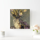 Zwart en goud vierkante klok (Huis)