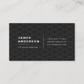 Zwart en goud visitekaartje (Achterkant)