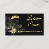 Zwart en goud. visitekaartje (Voorkant)