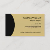 Zwart en goud visitekaartje (Achterkant)
