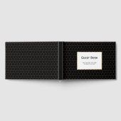 Zwart en goud Voeg je eigen tekst toe Gastenboek (Volledig)