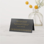 Zwart en goud vormgeven Moderne achtergrond Klantenkaartje (Achterkant)