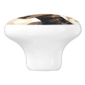 Zwart en Goud Vrouw Keramische Knoppen (Zijkant)