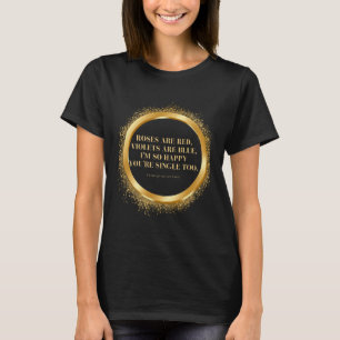 Zwart en goud vrouwen t-shirts