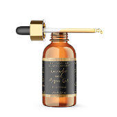 Zwart en Goud Waterdichte Cosmetica Druppelfles Labels