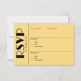 Zwart en Goud-We Do-Wedding Ringen- RSVP Kaartje