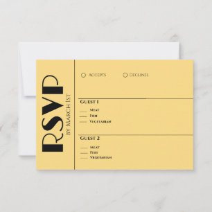 Zwart en Goud-We Do-Wedding Ringen- RSVP Kaartje