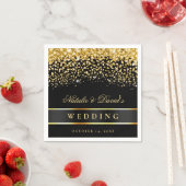 Zwart en goudbruid servet (Insitu)