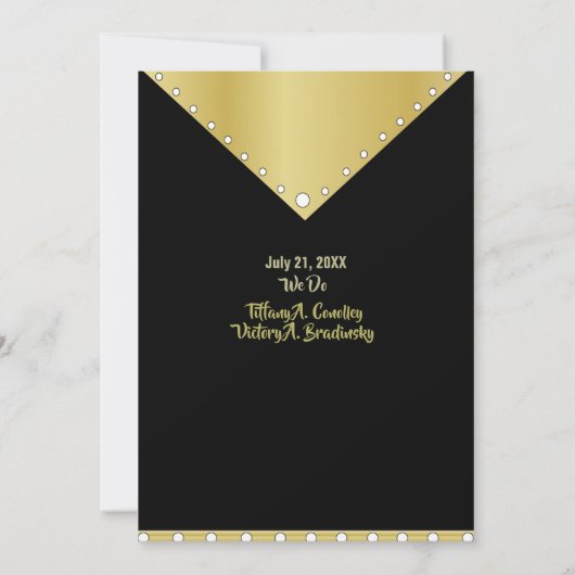 Zwart en goudbruin kaart (Achterkant)