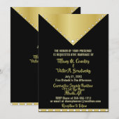 Zwart en goudbruin kaart (Voorkant / Achterkant)