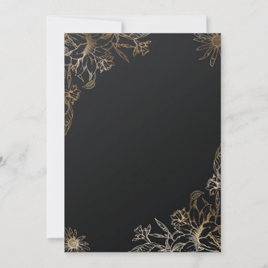 Zwart en goudbruin kaart (Achterkant)
