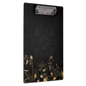 Zwart en gouddecoratief patroon klembord (Rechts)