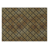 Zwart en gouddecoratief tafelkleed (Voorkant (Horizontaal))