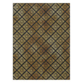 Zwart en gouddecoratief tafelkleed (Voorkant)