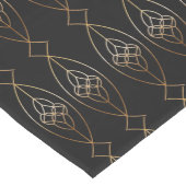 Zwart en gouddeo medium tafelloper (Hoek)