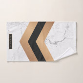 Zwart en gouden Abstract Bad Handdoek (Handdoek)