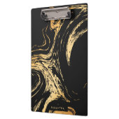Zwart en gouden Abstract Klembord (Links)