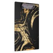 Zwart en gouden Abstract Klembord (Rechts)
