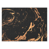 Zwart en gouden Abstract Tafelkleed (Voorkant (Horizontaal))