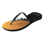 Zwart en gouden Abstract Teenslippers (Schuin)