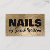 Zwart en gouden Abstracte achtergrond Visitekaartje (Voorkant)