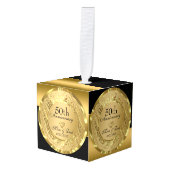 Zwart en Gouden Achtergrond Gouden Hart Decoratie (Voorkant hoekig)