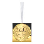 Zwart en Gouden Achtergrond Gouden Hart Decoratie (Rechts)