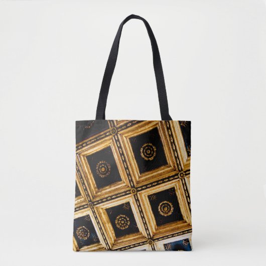 Zwart en gouden architectuur tote bag (Voorkant)