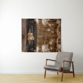 Zwart en gouden Art Deco achtergrond Wandkleed (In Situ (horizontaal))