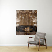 Zwart en gouden Art Deco achtergrond Wandkleed (In situ)