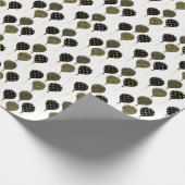 Zwart en gouden ballonnen - Ritpapier voor het omp Cadeaupapier (Hoek)